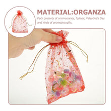 Net fabric drawstring bags for packing