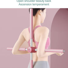 Posture Stretching Stick, Yoga Sticks Humpback Correction Open Shoulder Adjustable for Posture, Pain Relief Rotating Yoga Stick Retractable Dance Studio (1 Pc)