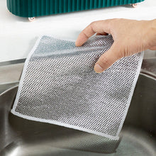 Double-Sided Multipurpose Microfiber Cloths, Stainless Steel Scrubber, Non-Scratch Wire cloth, (1 Pc / 20 x 20 Cm)