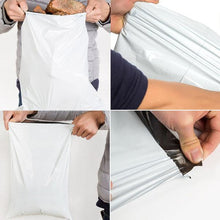 Courier bags in a bundle, highlighting their tamper-proof design and size for safe delivery