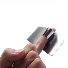 Finger guard for cutting protection, made of stainless steel.