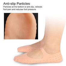 Soft gel socks to heal cracked feet and moisturize