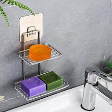 Kitchen Bathroom Soaps Storage Rack with 2 Hook for Home