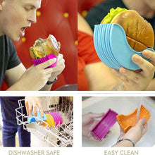 Silicone Burger Holder Snack Holder Reusable Burger Holder