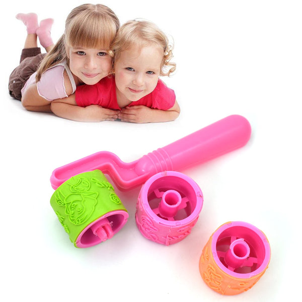 Roller stamp for kids, colorful and fun for play