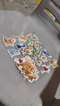 Animals Design Adhesive 3D Stickers (1 Sheet / 22×19 Cm)