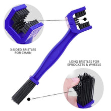 Multi-purpose cycle chain cleaning tool with brush attachment