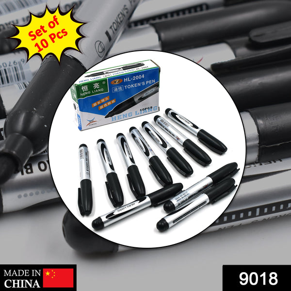 9018 10 Pc Black Marker Used In All Kinds Of School College And Official Places For Studies And Teaching Among The Students.