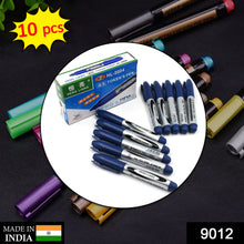 9012 10pc Blue Marker And Pen Used In Studies And Teaching White Boards In Schools And Institutes For Students.