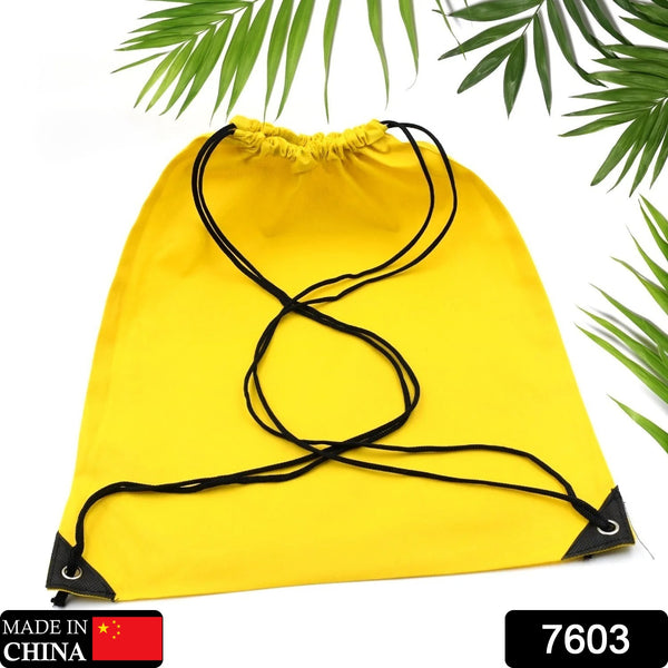 7603 Sport Bag Drawstring Backpack Sports Water Resistant String Bag Sport Gym Sack Pack For Women Men Large