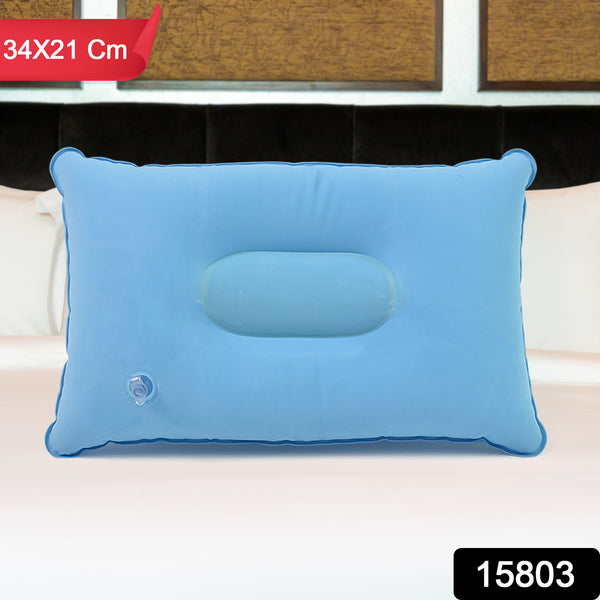 Comfortable Inflating Travel Pillow (3421 Cm  1 Pc  Mix Color)