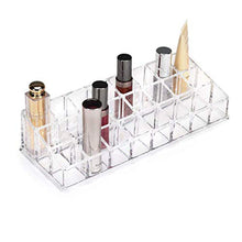 Top view of the 24-section acrylic display holder, showing its structure and organization