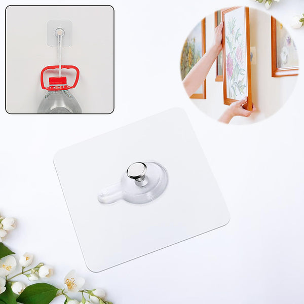 Multipurpose Adhesive Damage-free Photo Frame Wall Hooks (1 Pc)