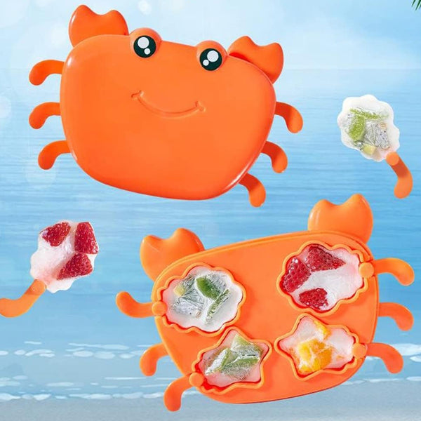 5532 Crab Ice Mold Household Ice Cream Mold Popsicle Mold Silicone Ice Cream Popsicle Childrens Ice Box Popsicle Box (1 Pc)