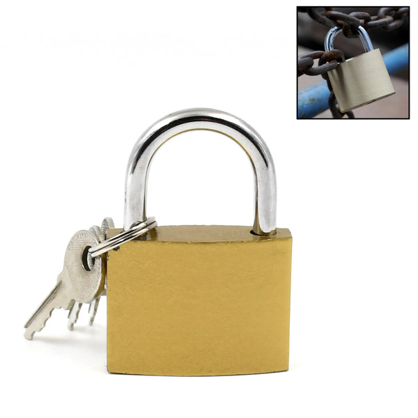 Multipurpose Solid 3 Keys Padlock 38 Mm  1 Pc)